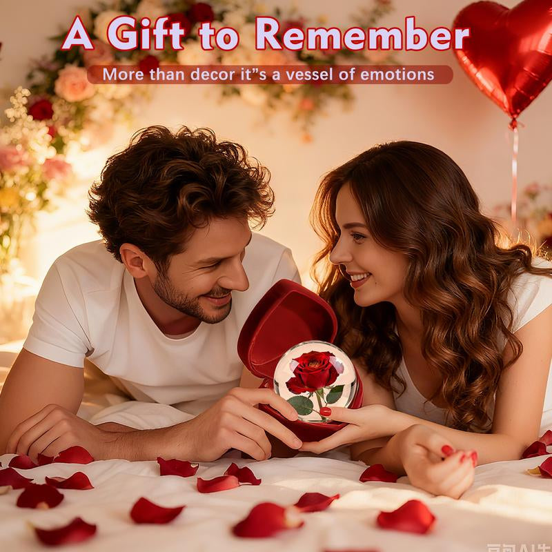 2.7" Crystal Ball Digital Photo Album Electronic Ball– DIY Video Display Sphere – Customizable Gift with Electronic Screen – Great for Couples, Pets, Memories