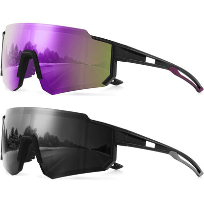 TURBOPEP Polarized Sports Sunglasses for Men and Women Fishing Baseball Running Cycling Mountain Bike Sunglass with UV Protection