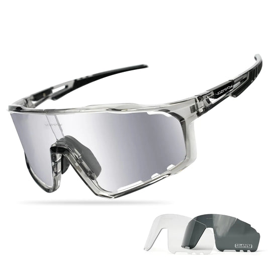VOZAPOW Polarized Cycling Glasses for Men Women UV Protection TR90 Frame Sports Sunglasses for MTB Riding Running Fishing Baseball